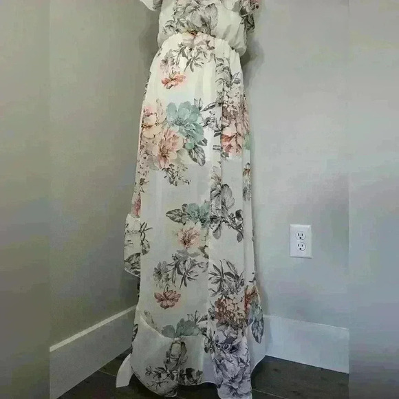 Bailey Blue Floral Print Dress - Picture 13 of 14